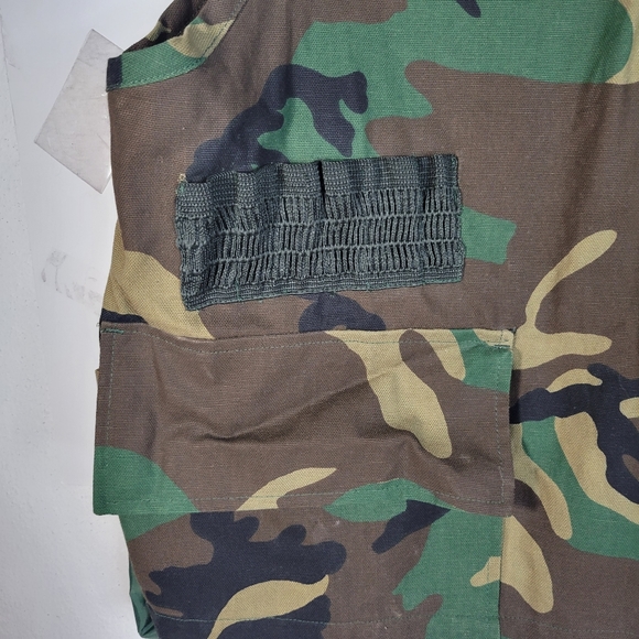 Mens Sports Afield Camo hunting Vest Shell Hoder and Game Pocket Size Large - Picture 5 of 11